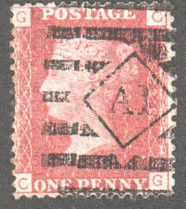 Great Britain Scott 33 Used Plate 146 - CG - Click Image to Close